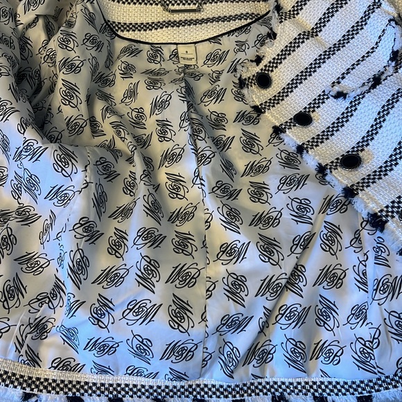 Chic Black and White Striped Women's Jacket - Picture 8 of 8